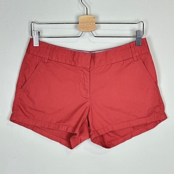 J. Crew Factory Dusty Red 3 inch Chino Shorts 2 - Picture 1 of 7